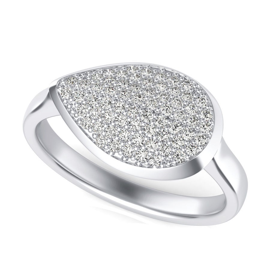 Tear Drop Cocktail Ring