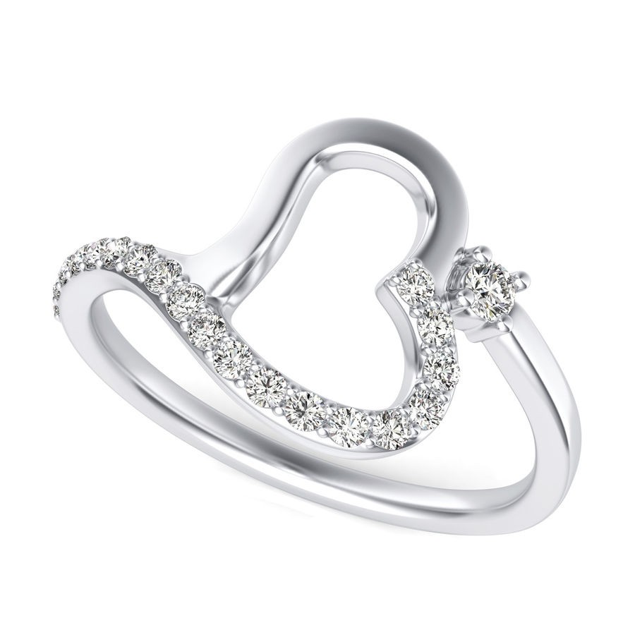 Large Heart Shape Fashion Ring