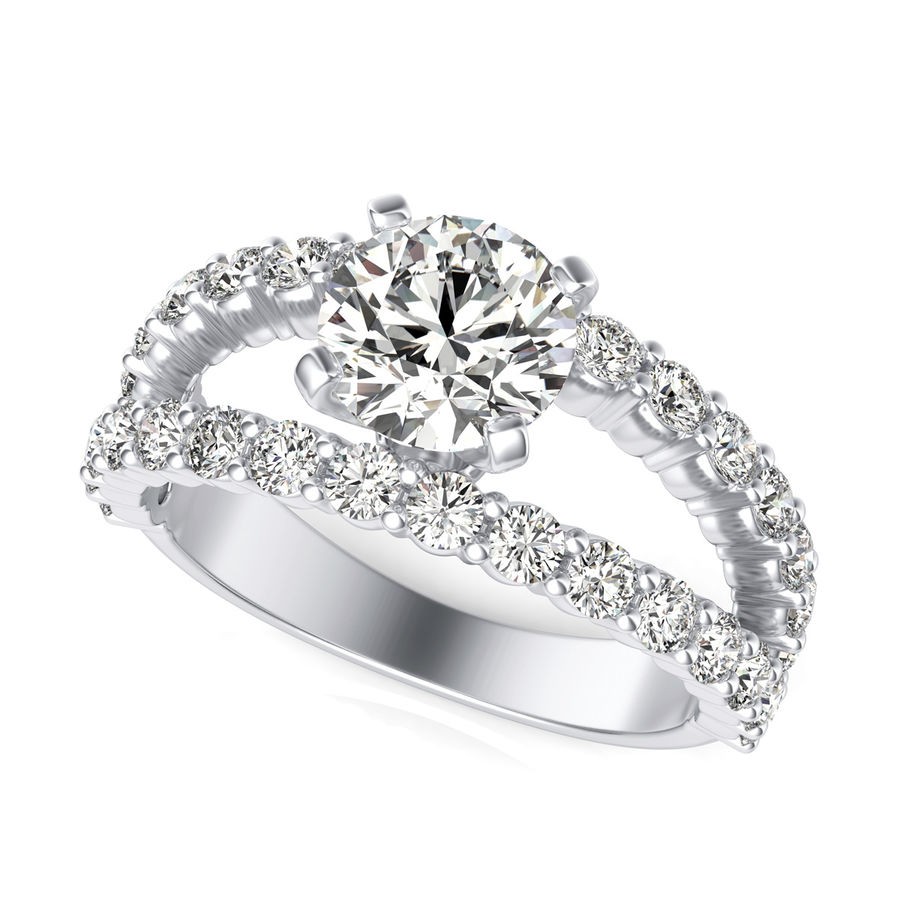 Split Shank Engagement Ring