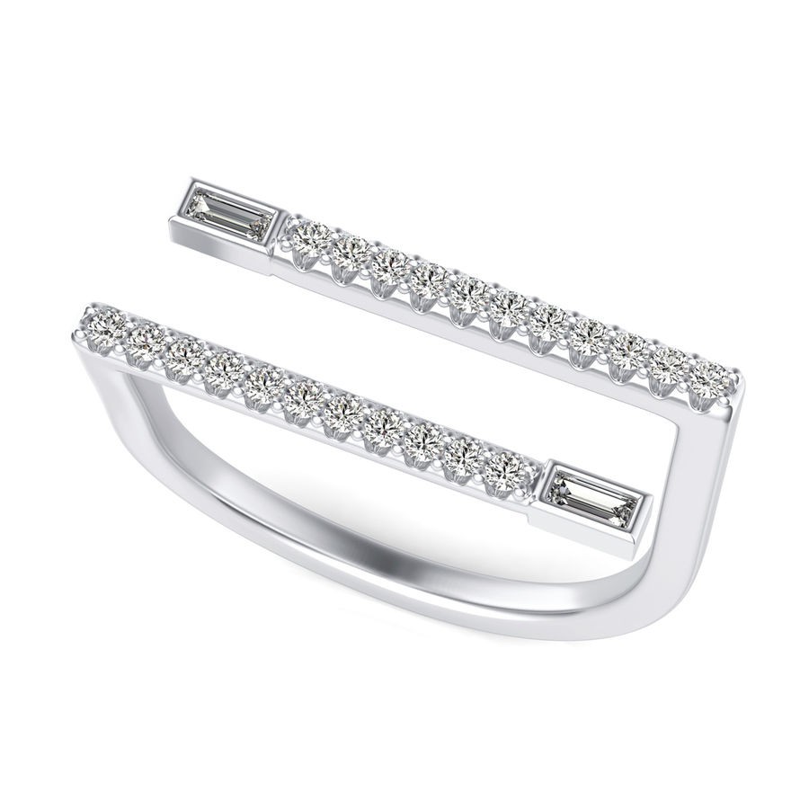 Double Bar with Emerald