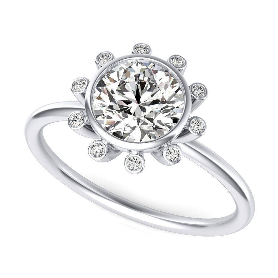 Halo Engagement Ring