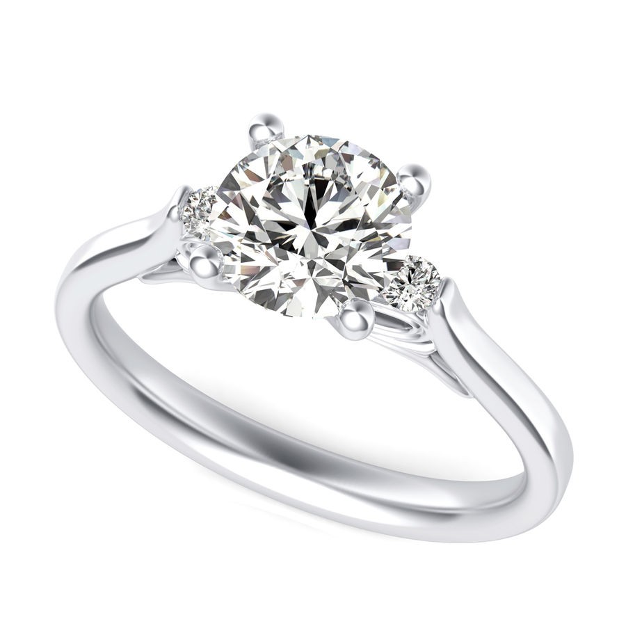 Three Stone Engagement Ring