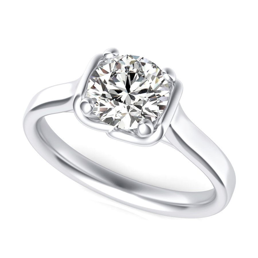 Cathedral Solitaire Engagement Ring