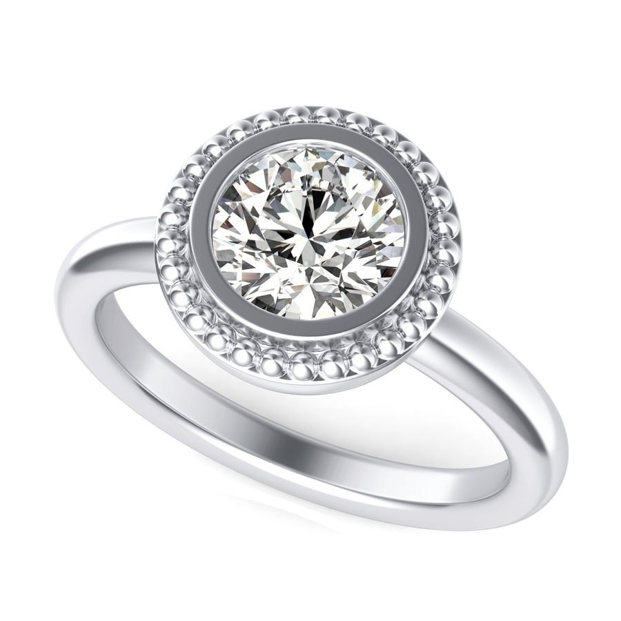 Bezel Engagement Ring