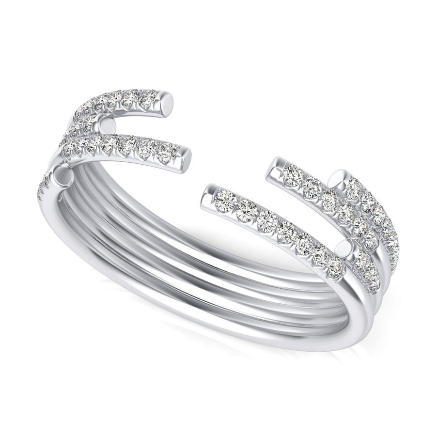 4 Bar Open Fashion Ring