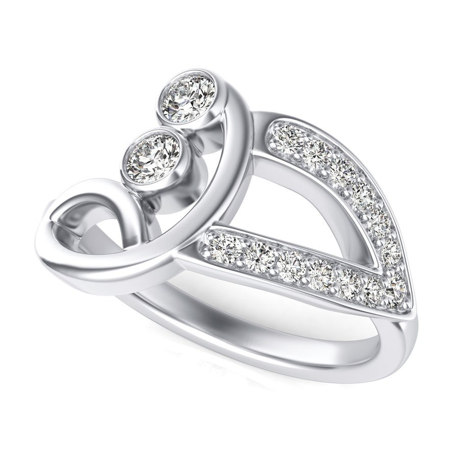 Double Bezel Fashion Ring