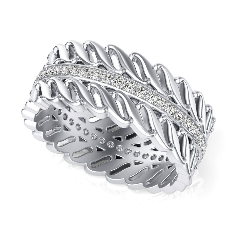 Designer Pave Set Fashion Rings