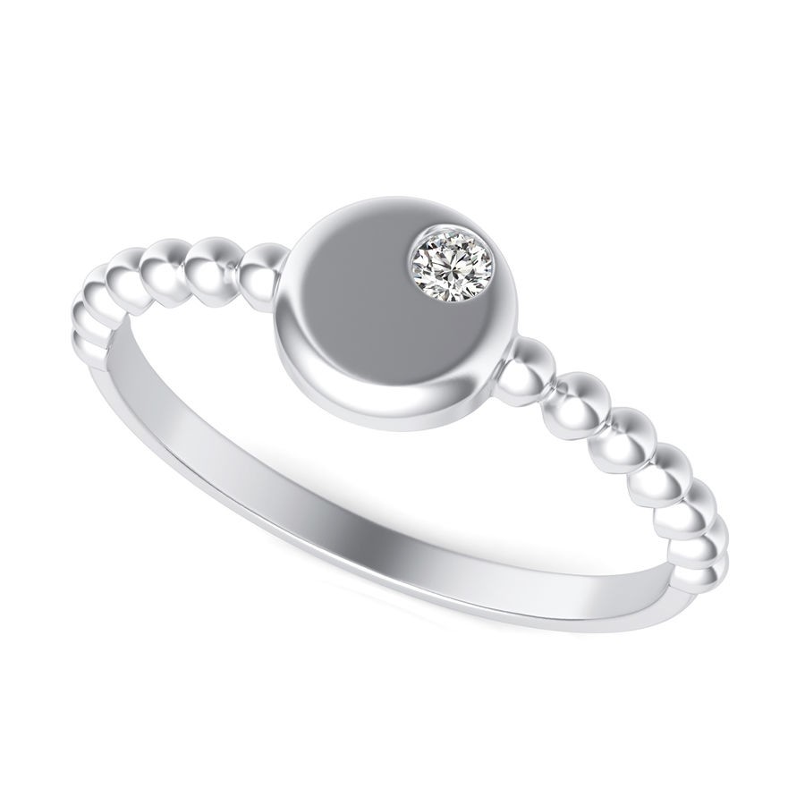 Bezel Dot Fashion Ring