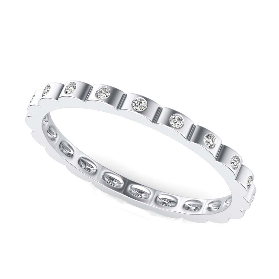 Scalloped Eternity Ring
