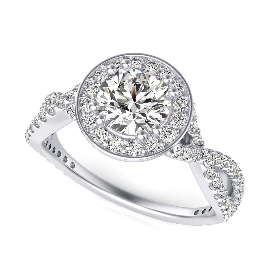 Halo Engagement Ring