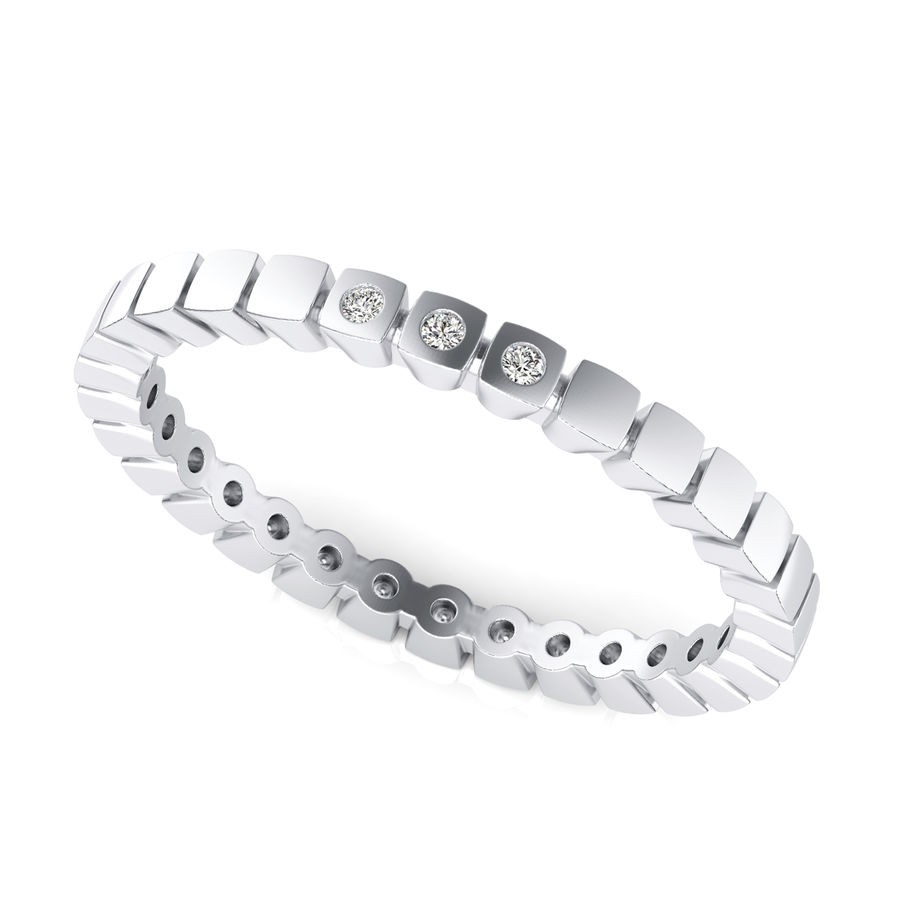 Blocks with Diamond Fashion Ring