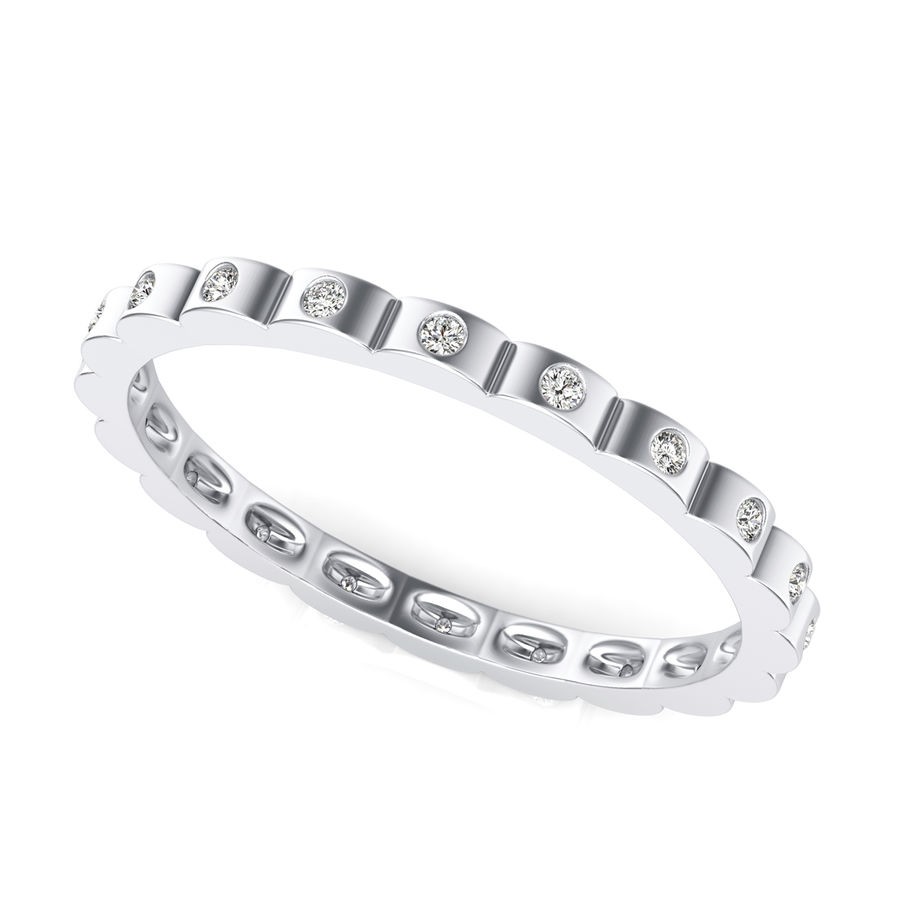 Scalloped Eternity Ring
