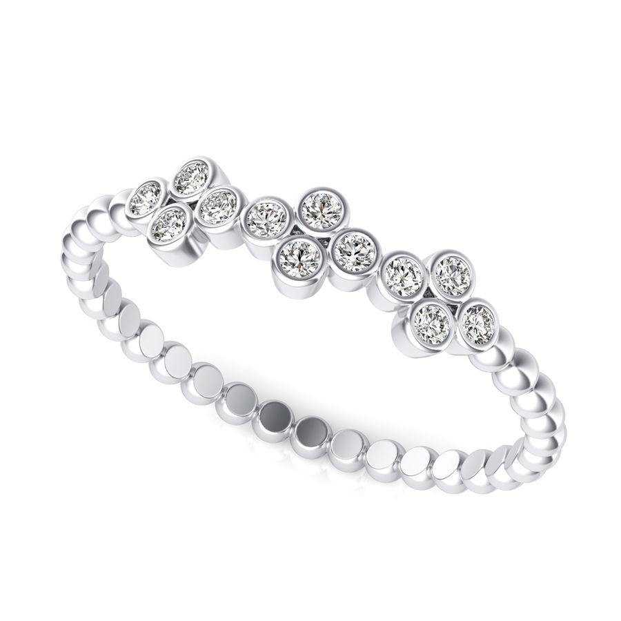 Multi Bezel Cluster Fashion Ring