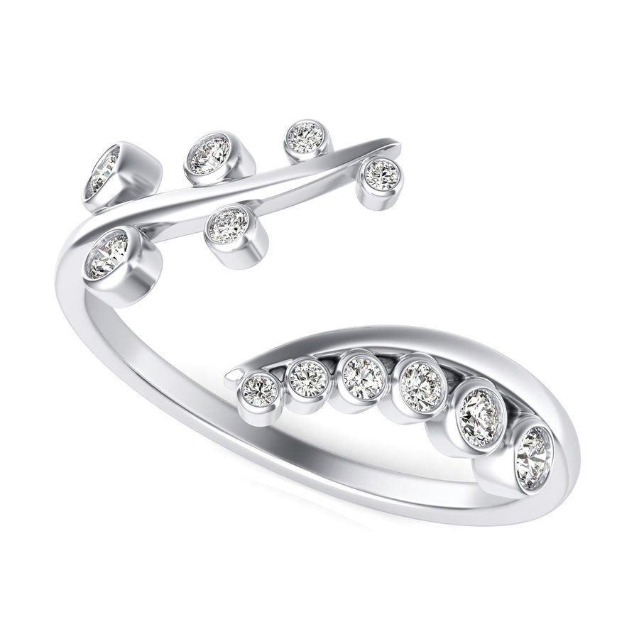 Graduated Bezel Stone Fashion Ring