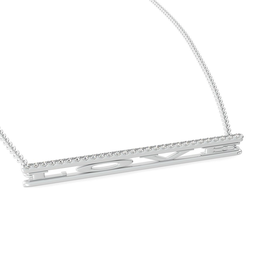 "LOVE" Bar Pendant 
