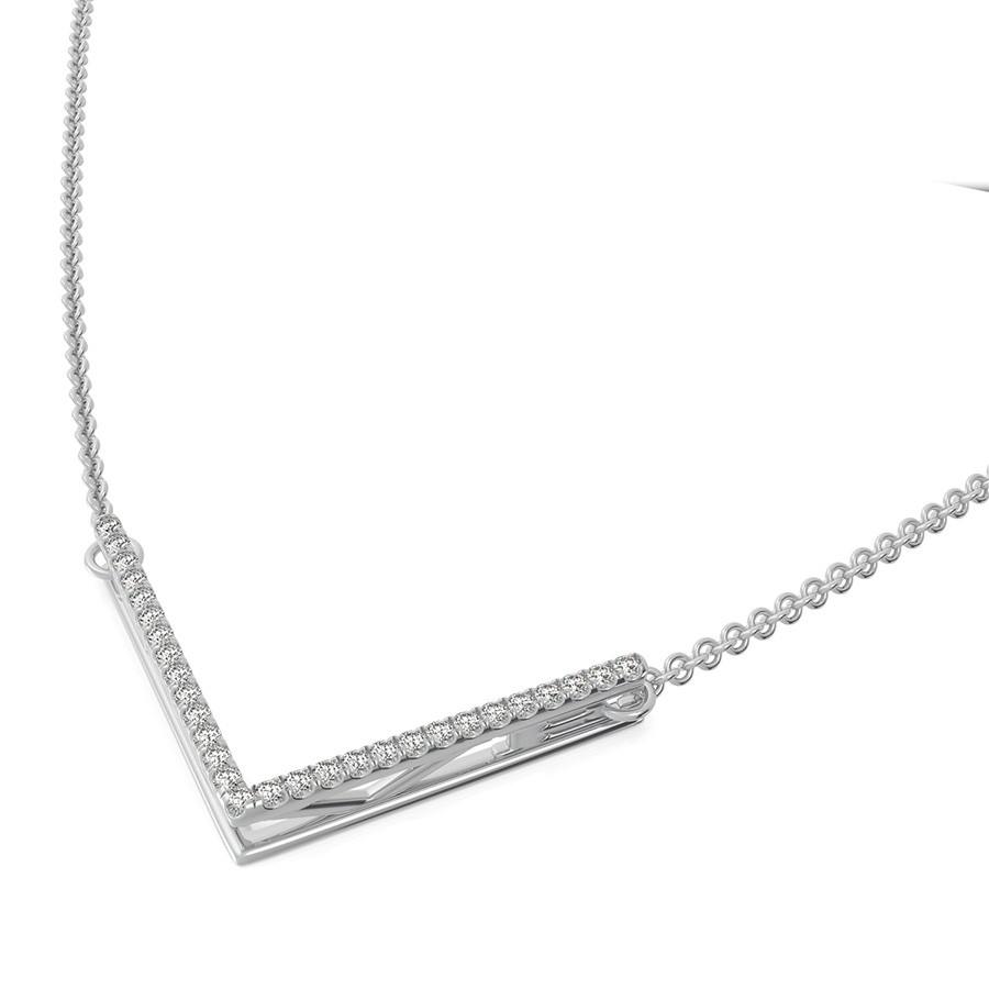 "LOVE" Chevron Bar Pendant 