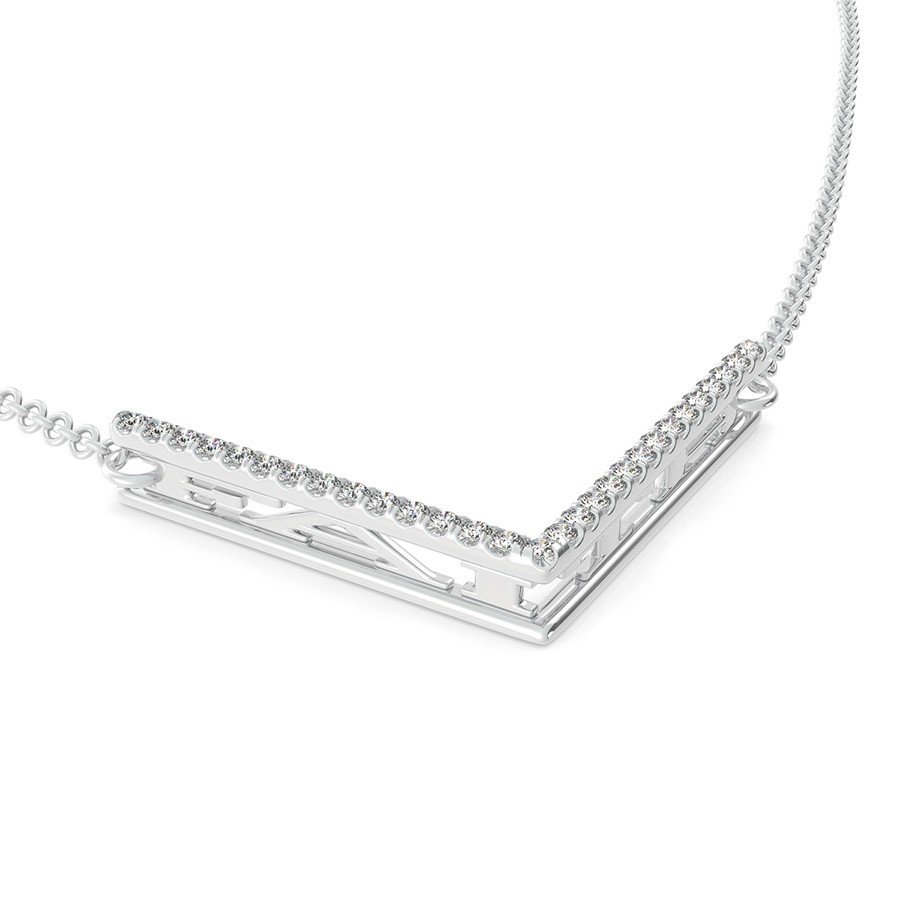 "FAITH" Chevron Bar Pendant 