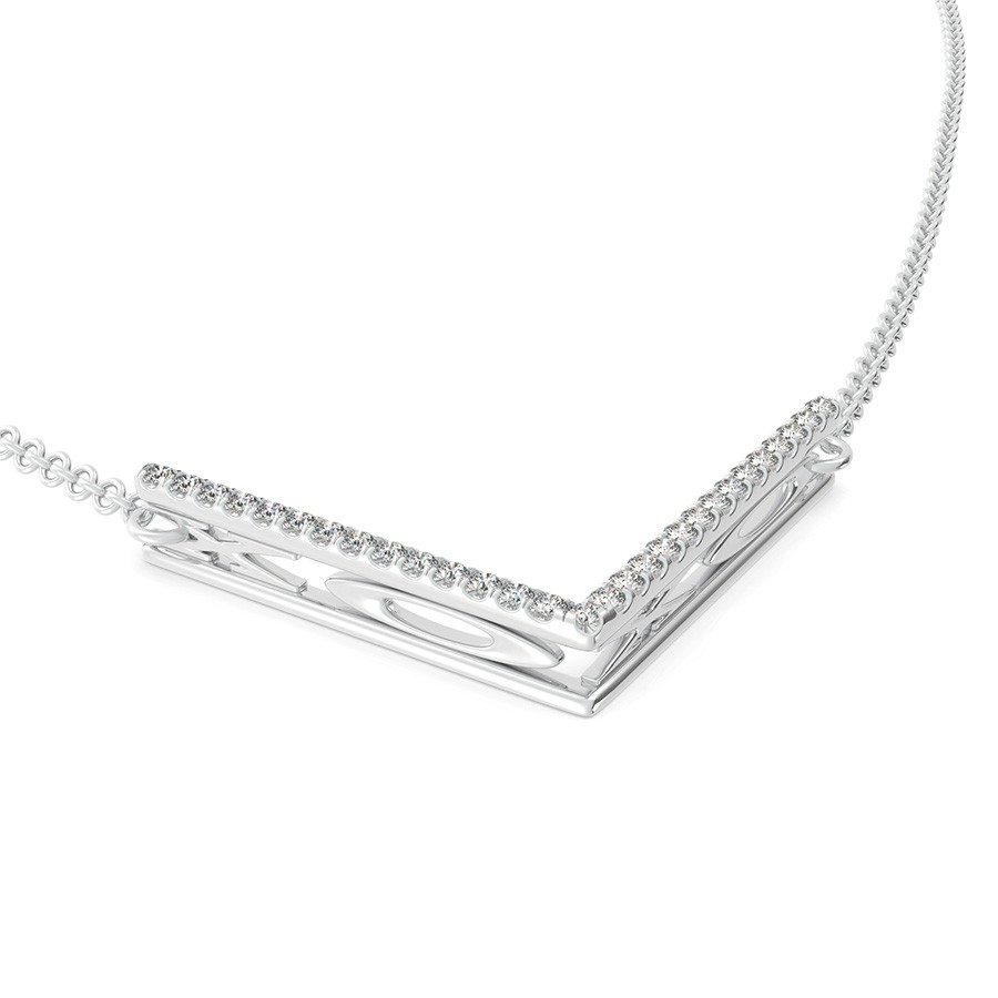 "XOXO" Chevron Bar Pendant 
