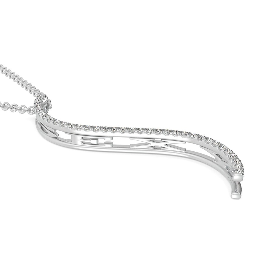 "SEXY" S-Curved Drop Bar Pendant 