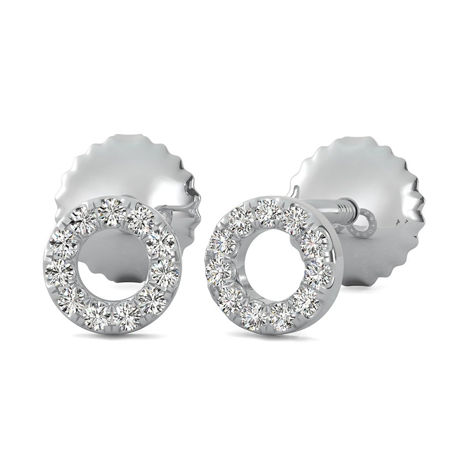 Open Circle 1/4 Inch Earrings