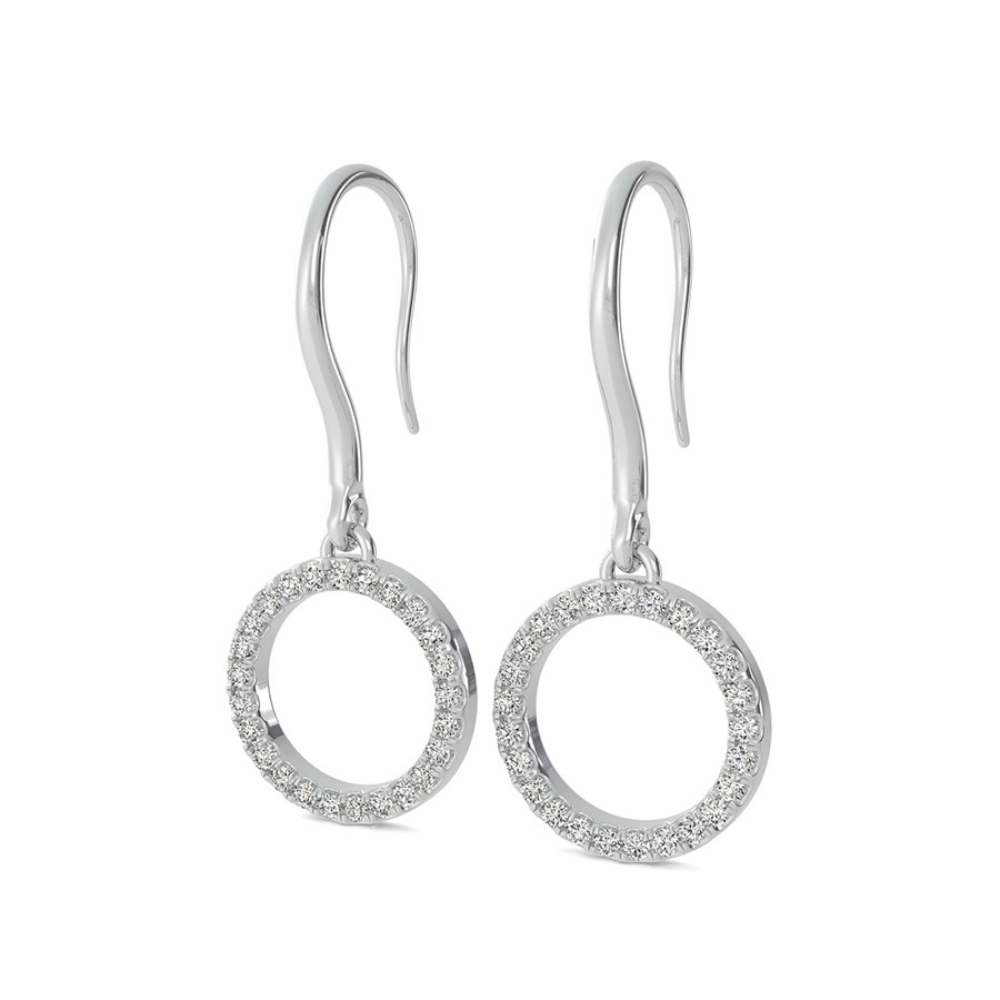 Open Circle 3/4 Inch Earrings