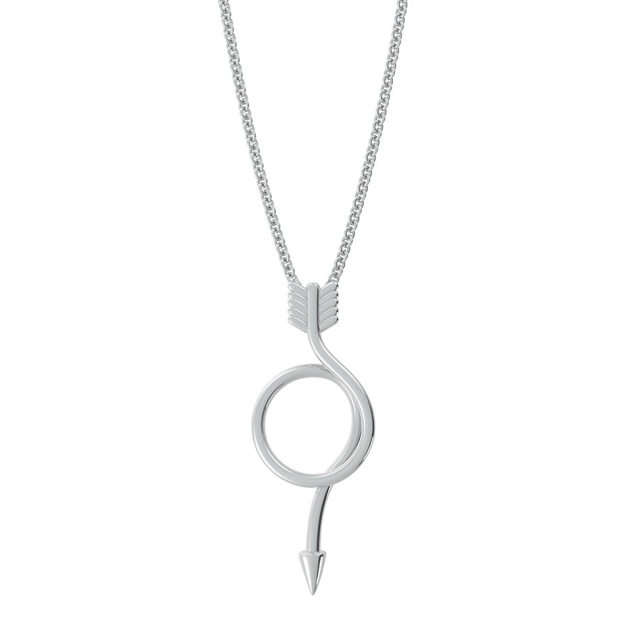 Spiral Arrow Drop Pendant 