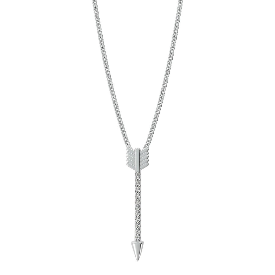 Arrow Drop Pendant With Stones