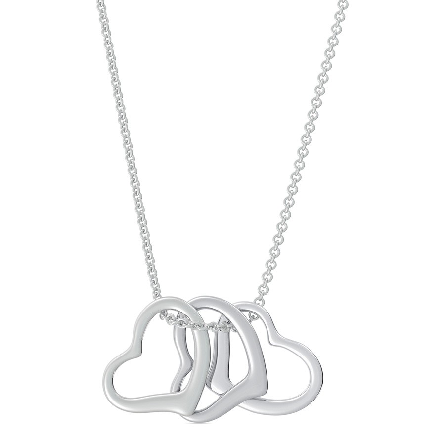 Three Heart Charm Pendant