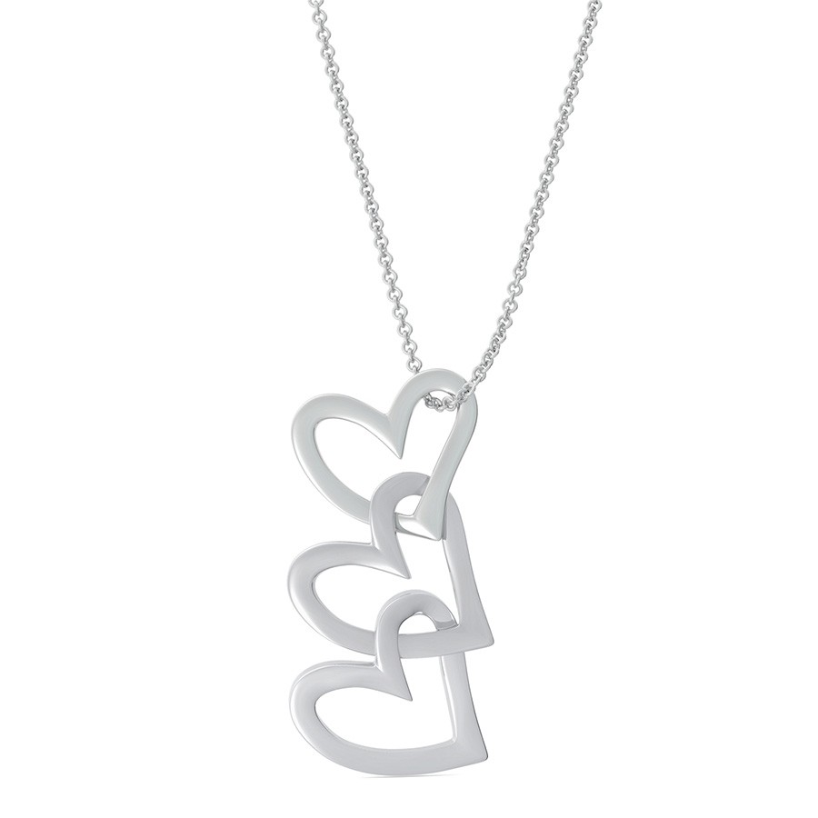 Three Heart Charm Pendant