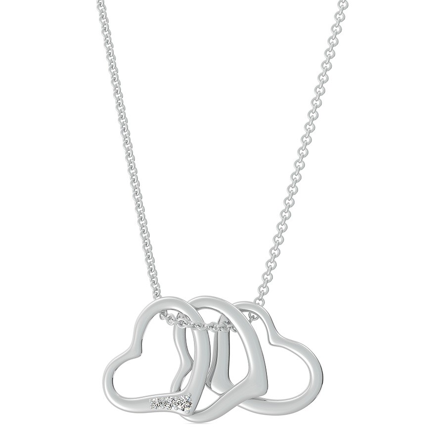 Three Heart Charm Pendant