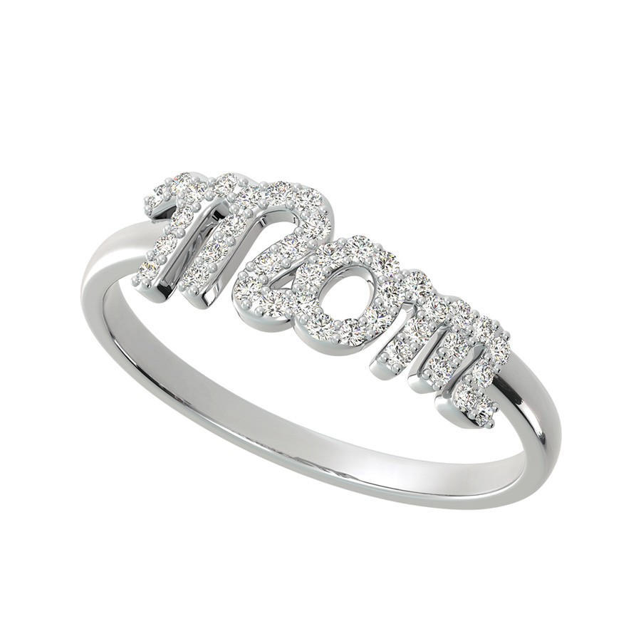 Mom's  Ring With Accented Stones