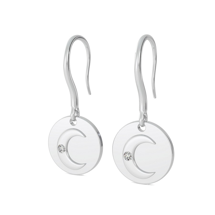 Moon Coin Earrings