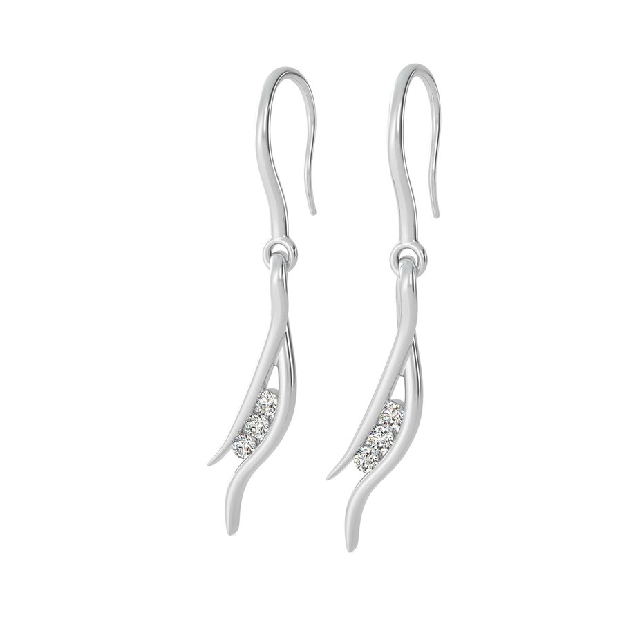 Angel Wing Charm Earrings