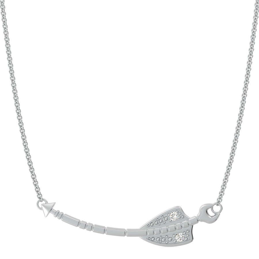 Native Sideways Curved Arrow Pendant