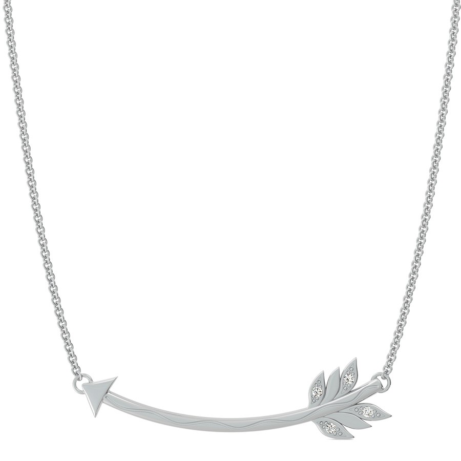 Leaf Curved Arrow Pendant