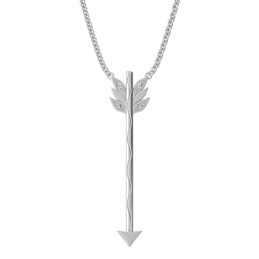Leaf Arrow Drop Pendant