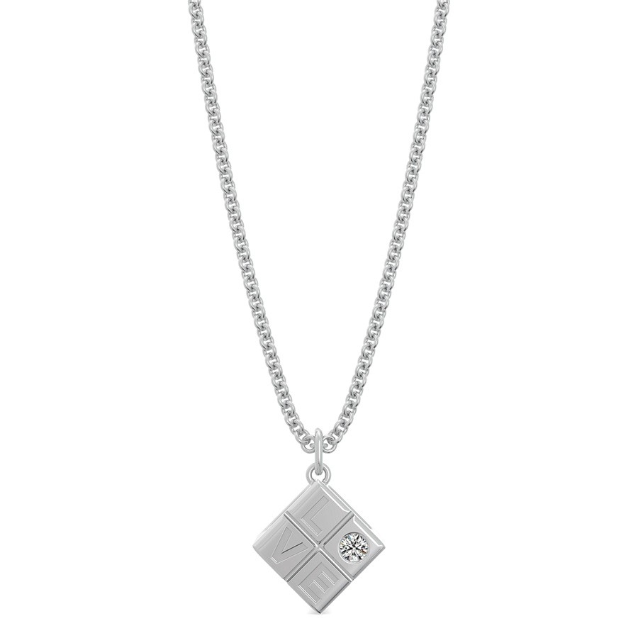 Love Cubic Charm Pendant