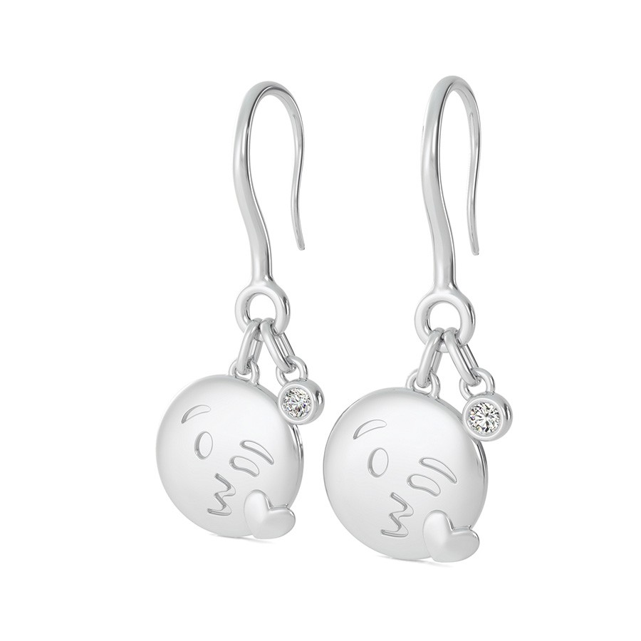 Kisses Emoji Disc Earrings