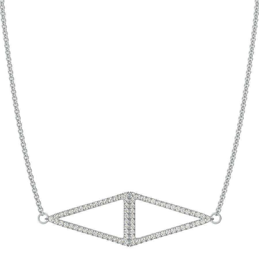 Two Triangle  Sideways Pendant