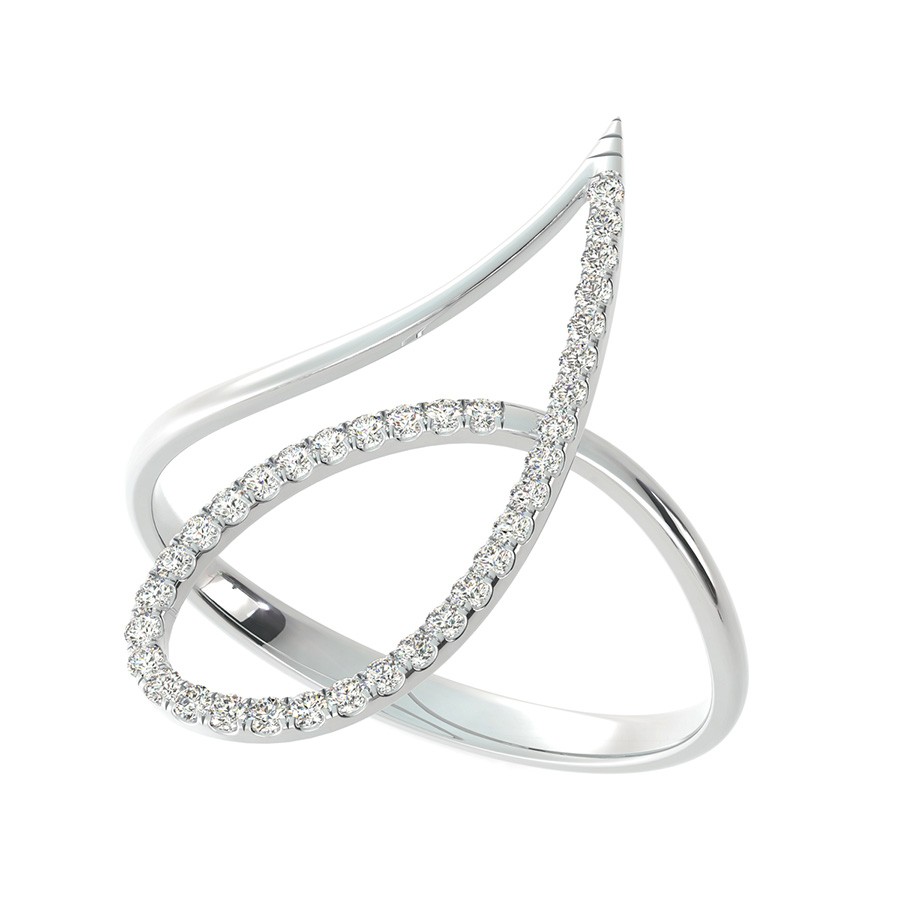 Scrolled Skinny Ring