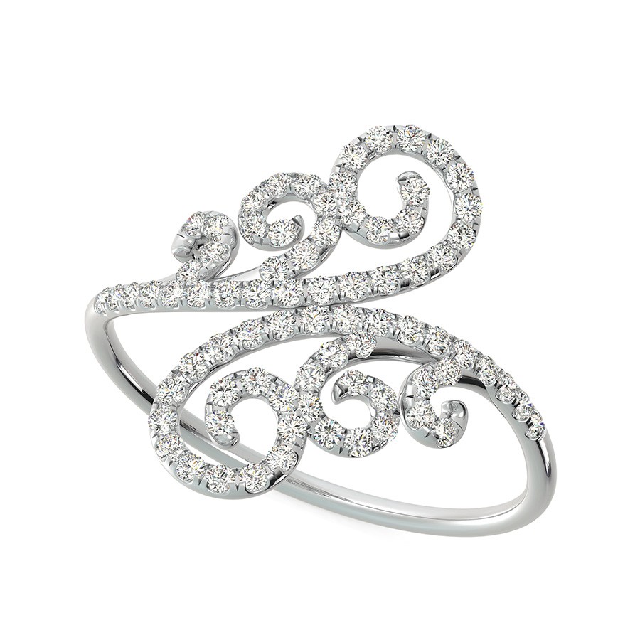 Scrolled Skinny Ring