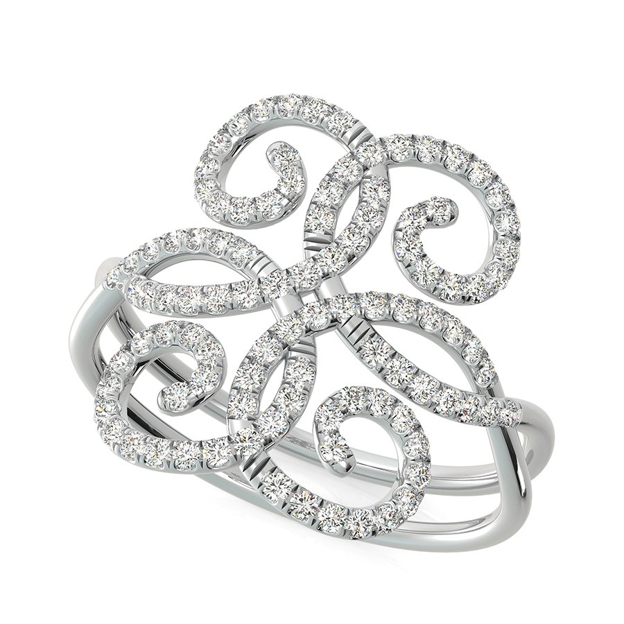 Scrolled Skinny Ring