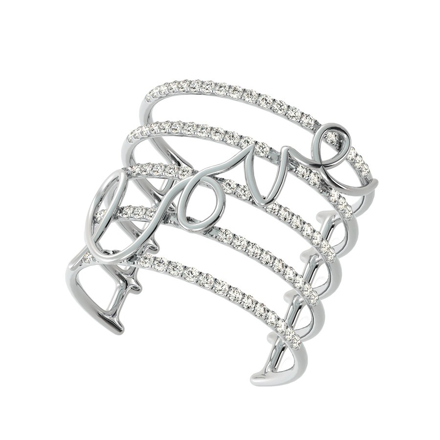 Love Wide and Skinny Ring