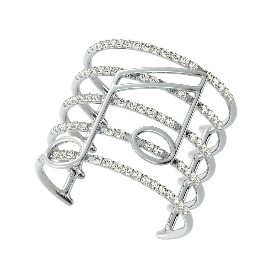 Music Note Wide and Skinny Ring