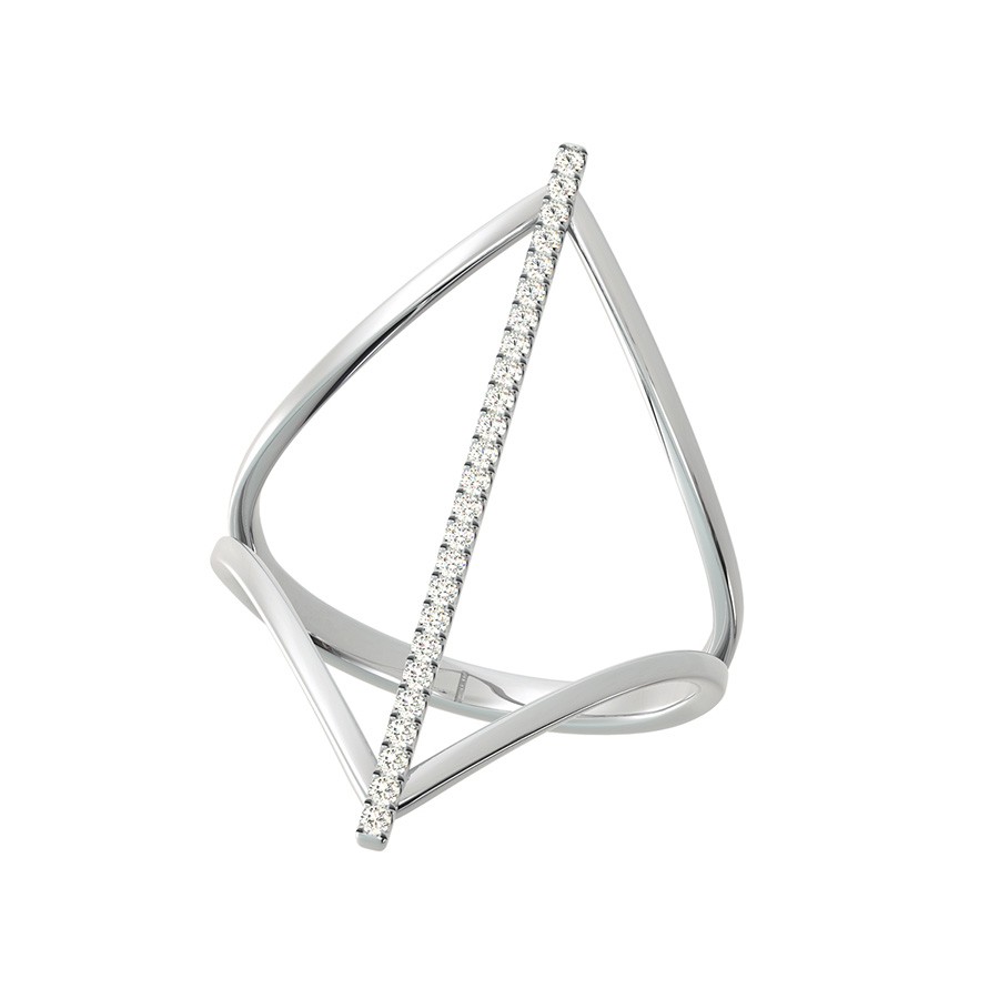 Split Shank Bar Skinny Ring