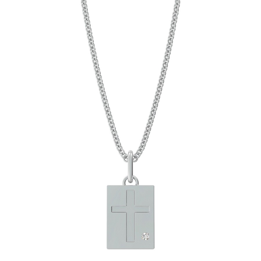 Cross Rectagular Pendant