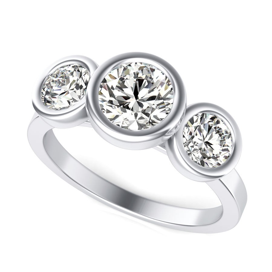 Bezel Engagement Ring