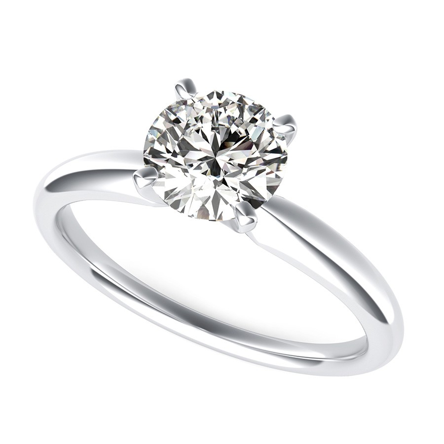 Delicate And Classic Solitaire Engagement Ring