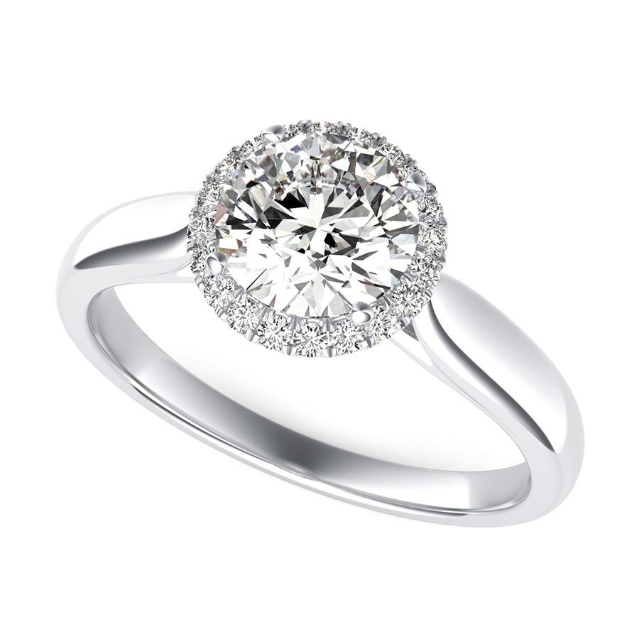 Classic Halo Engagement Ring