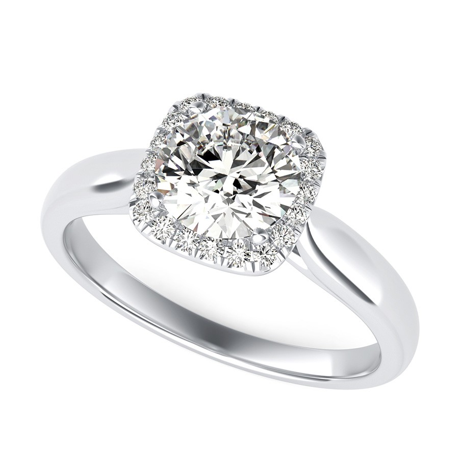Classic Halo Engagement Ring